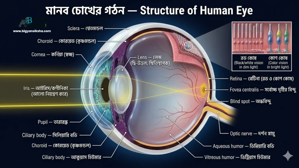Anatomical cross-section of human eye