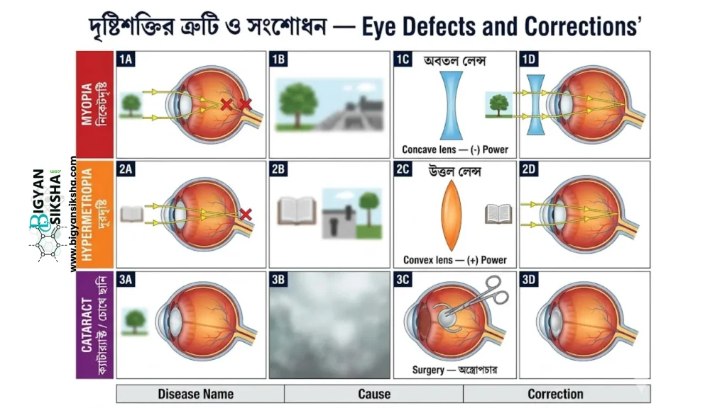 Eye defects and their corrections