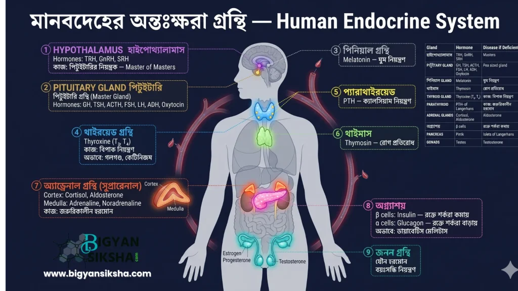 Human endocrine glands