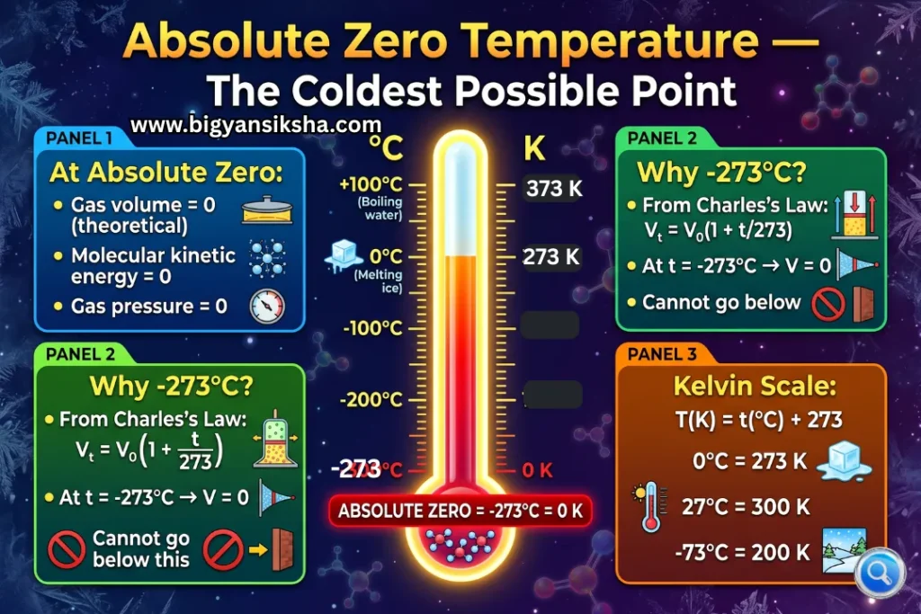 Absolute zero temperature