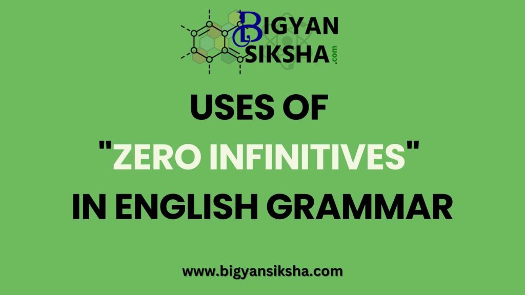 ZERO INFINITIVES
