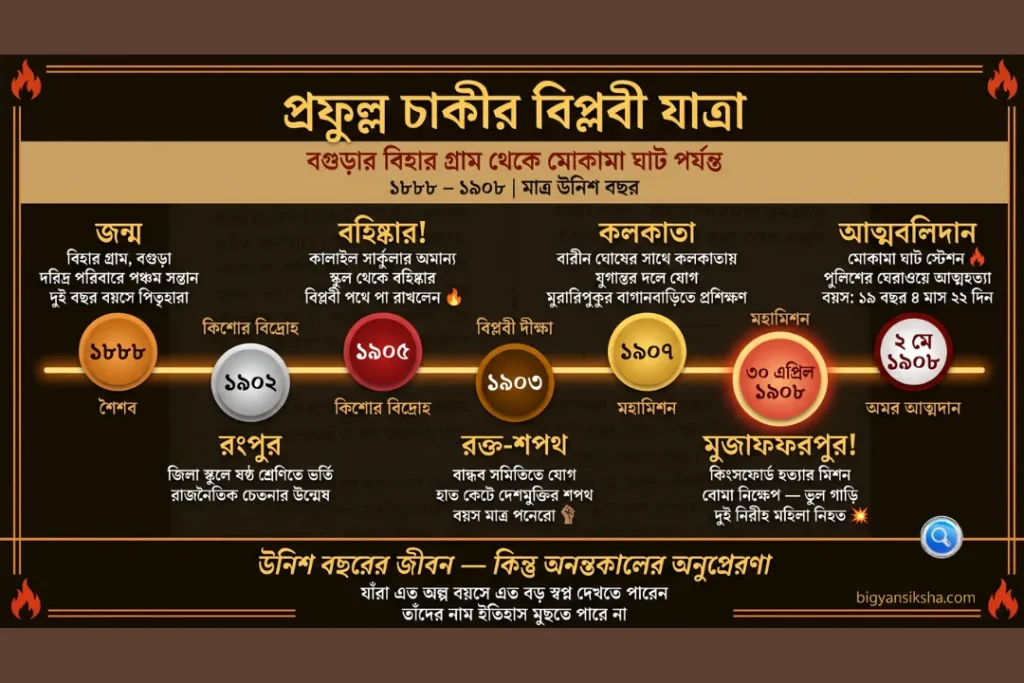 প্রফুল্ল চাকীর বিপ্লবী যাত্রা