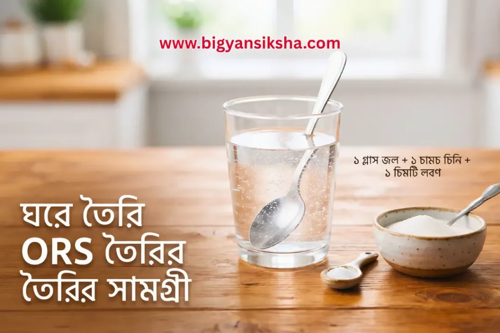 ঘরোয়া উপায়ে ওআরএস তৈরি
