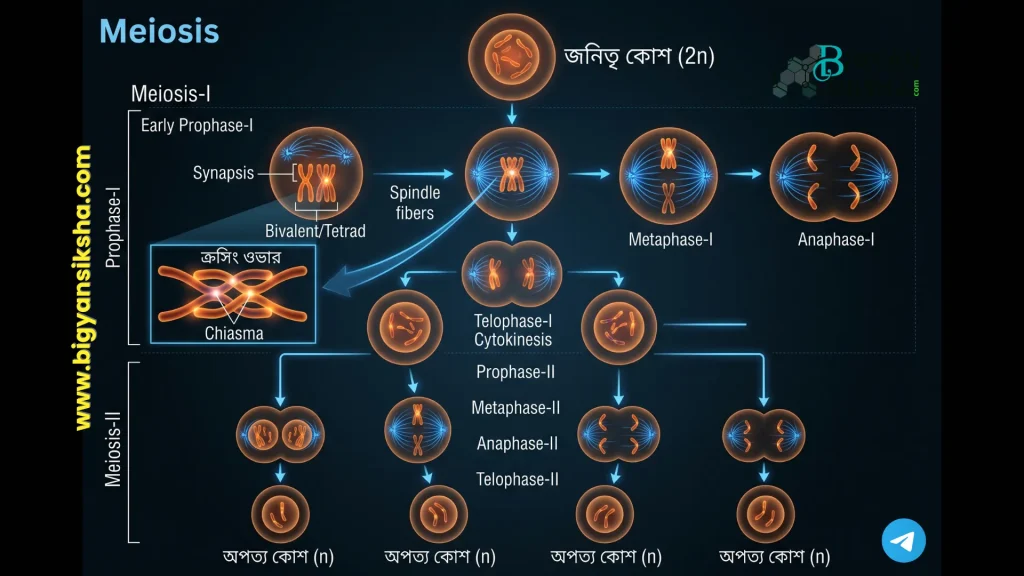 Flowchart illustration of Meiosis