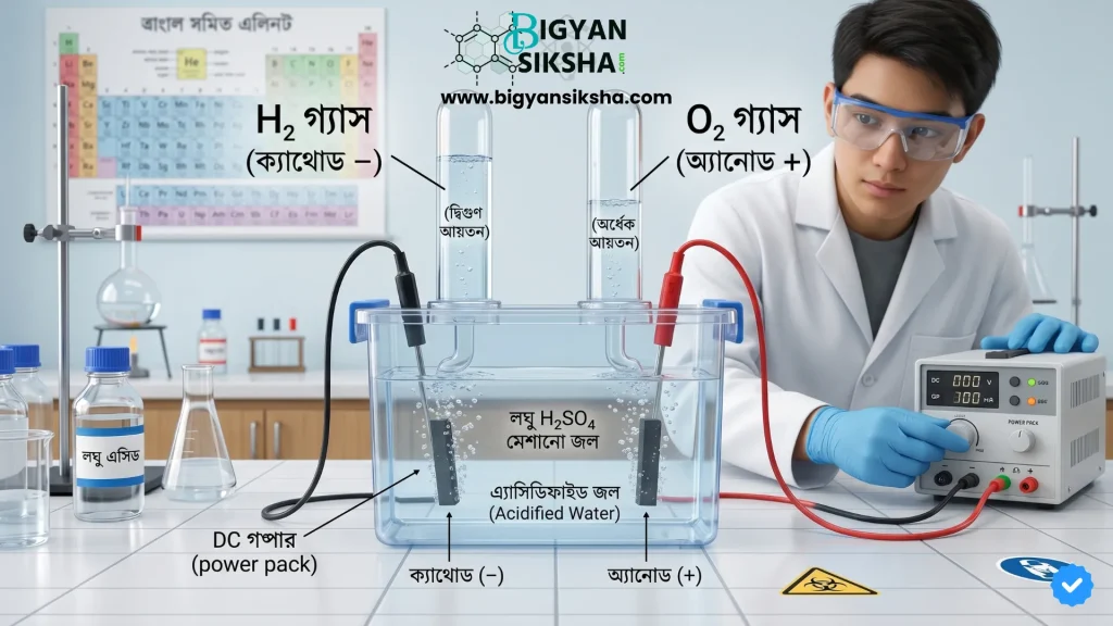 electrolysis setup water