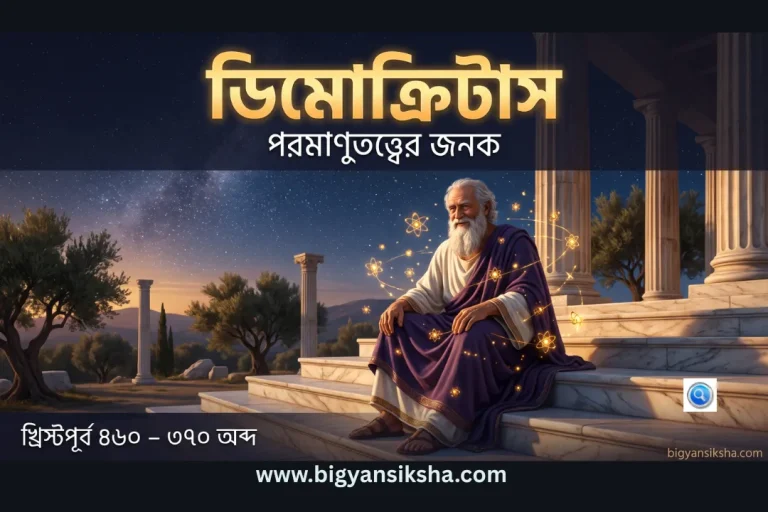 ডিমোক্রিটাস পরমাণুতত্ত্বের জনক