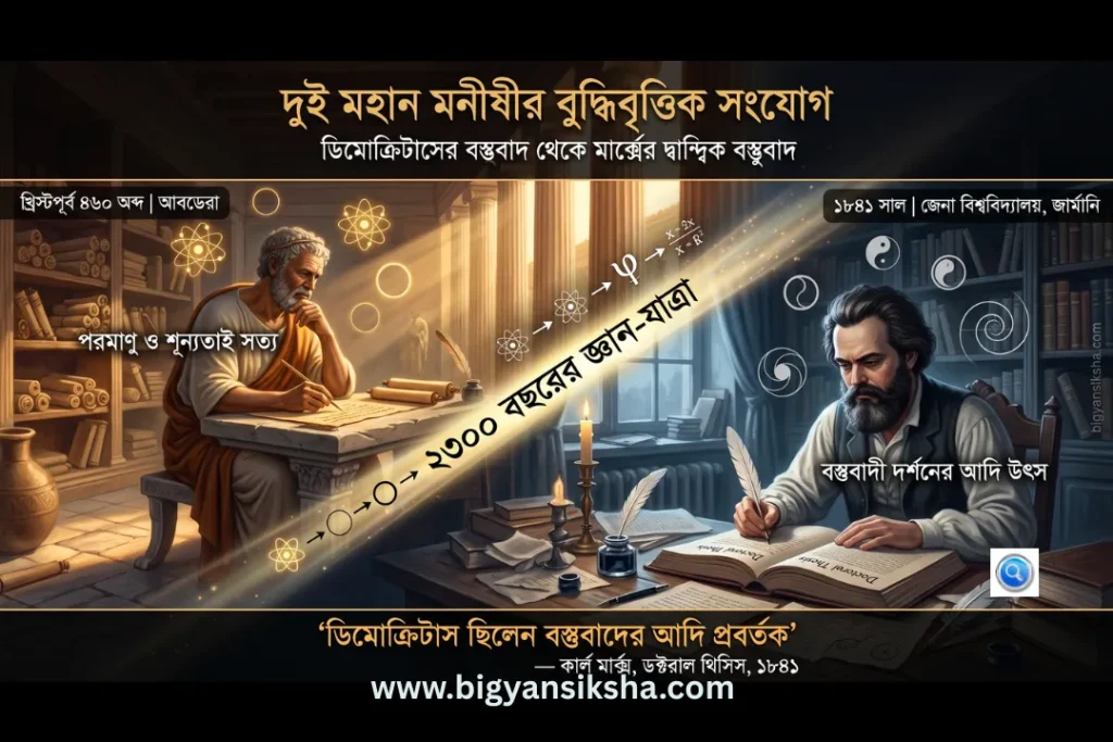 ডিমোক্রিটাসের বস্তুবাদ থেকে মার্ক্সের দ্বান্দ্বিক বস্তুবাদ