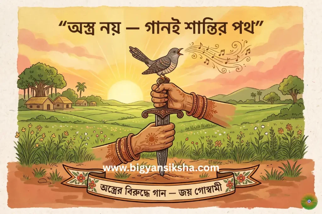 অস্ত্র নয় — গানই শান্তির পথ