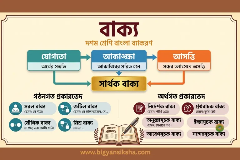 বাক্য দশম শ্রেণি বাংলা ব্যাকরণ