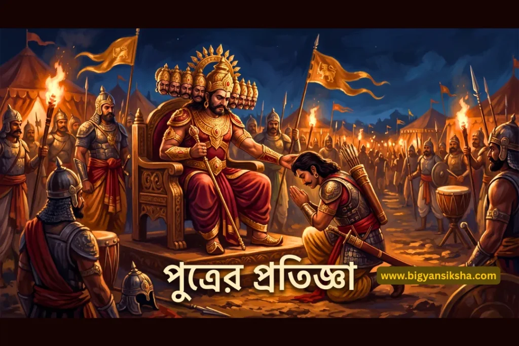 রাবণ মেঘনাদ পিতাপুত্র মেঘনাদবধ কাব্য