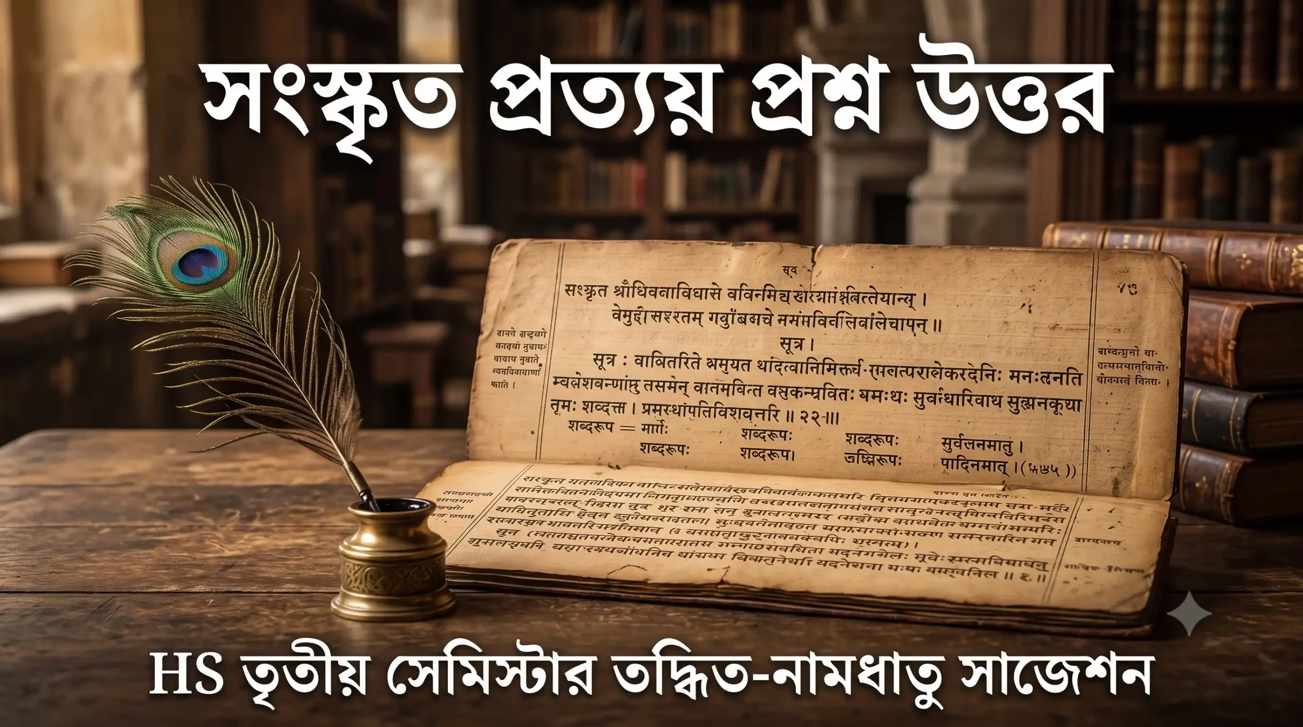 সংস্কৃত প্রত্যয় প্রশ্ন উত্তর