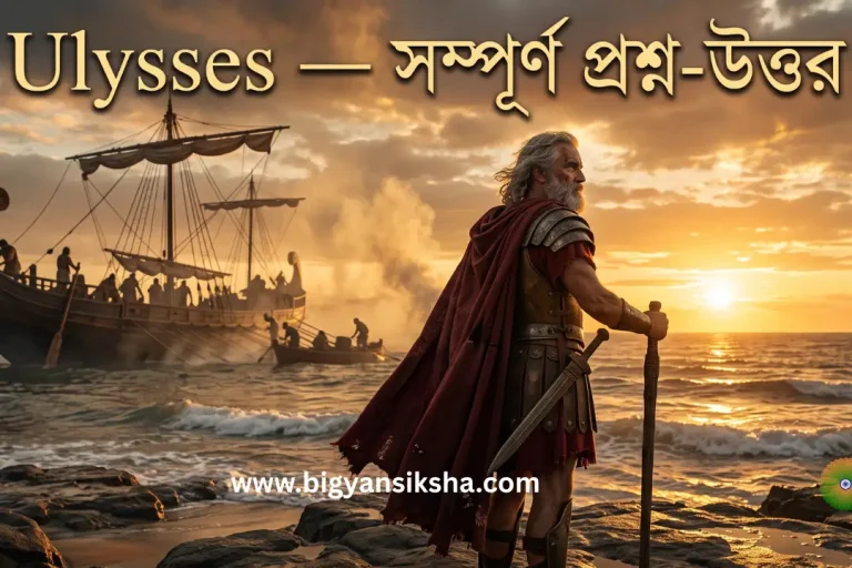 Ulysses by Tennyson — WBCHSE Class 12