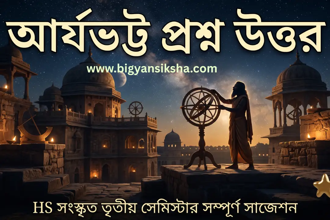 আর্যভট্ট প্রশ্ন উত্তর _ HS সংস্কৃত তৃতীয় সেমিস্টার সাজেশন ২০২৬