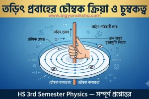 তড়িৎ প্রবাহের চৌম্বক ক্রিয়া ও চুম্বকত্ব - HS 3rd Semester Physics সম্পূর্ণ MCQ প্রশ্নোত্তর
