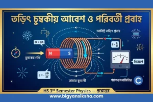 তৃতীয় সেমিস্টার পদার্থবিদ্যার তড়িৎ চুম্বকীয় আবেশ ও পরিবর্তী প্রবাহ