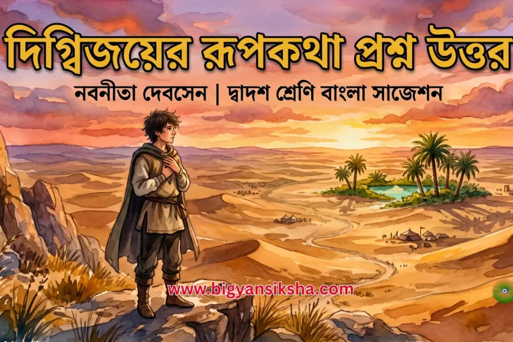 দিগ্বিজয়ের রূপকথা প্রশ্ন উত্তর (সম্পূর্ণ) নবনীতা দেবসেন _ দ্বাদশ শ্রেণি বাংলা সাজেশন