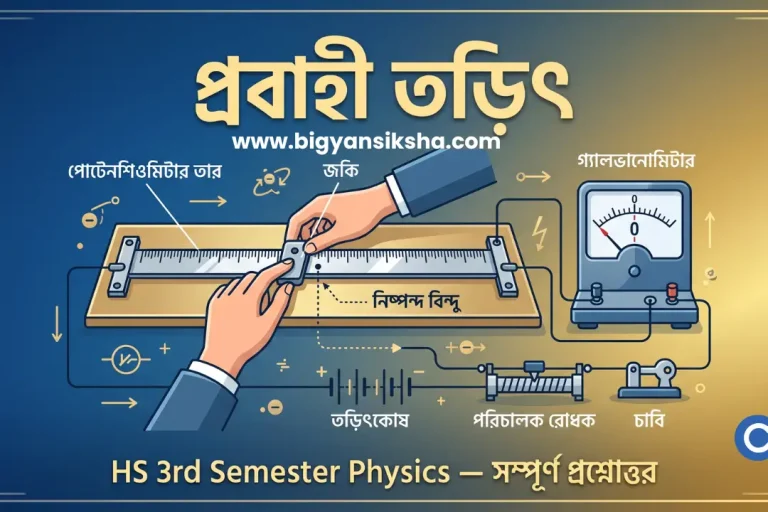 প্রবাহী তড়িৎ - HS 3rd Semester Physics সম্পূর্ণ MCQ প্রশ্নোত্তর