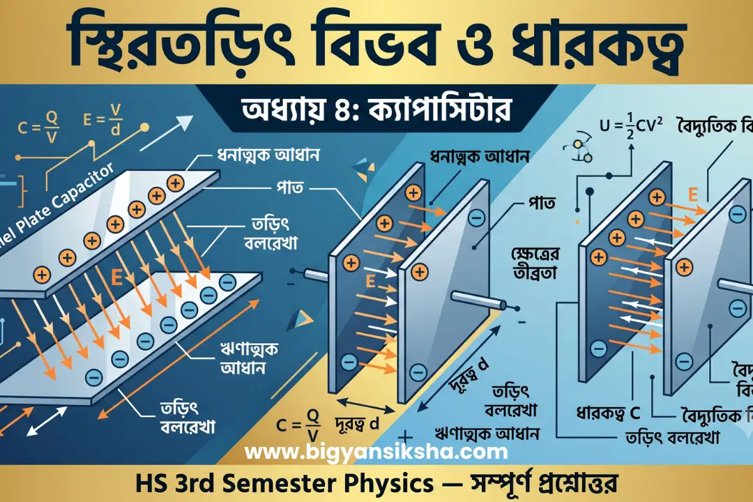 স্থিরতড়িৎ বিভব ও ধারকত্ব HS 3rd Semester Physics