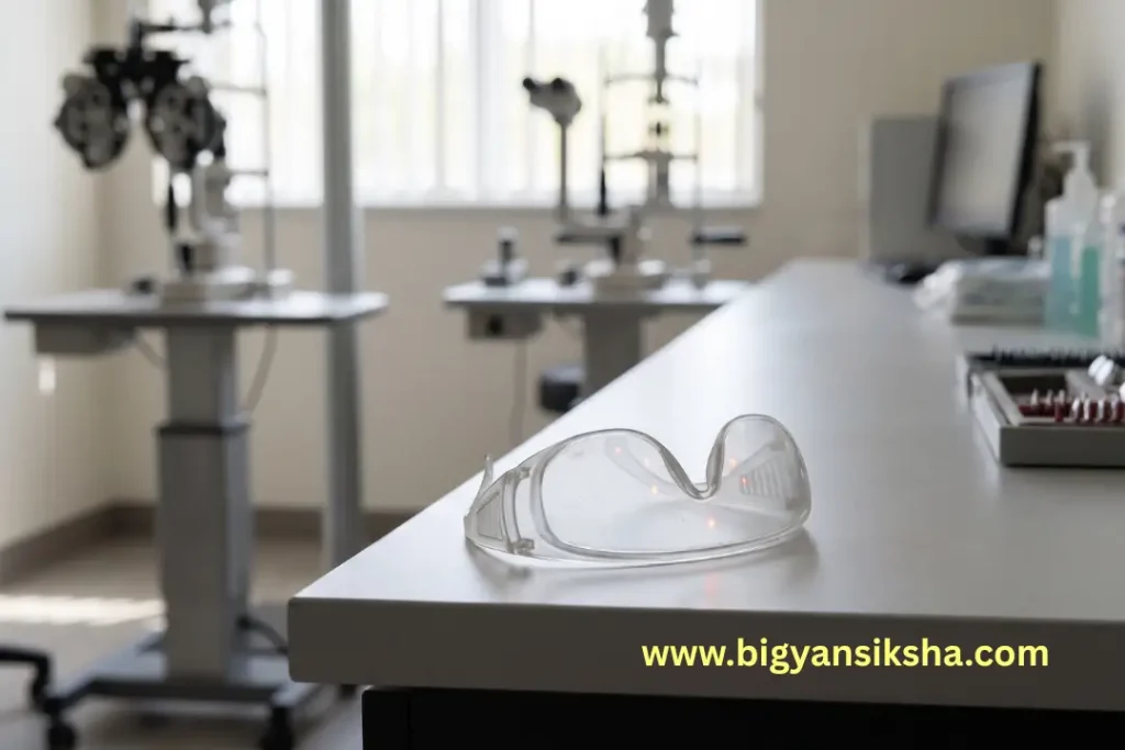 research-goggles-eye-clinic-bench